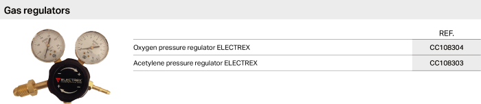  Gas regulators oxy fuel